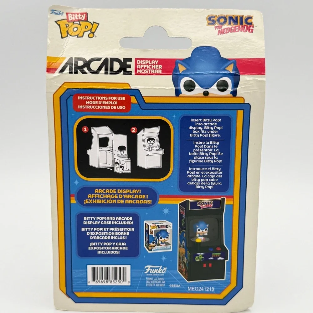 Funko Bitty Pop Sonic The Hedgehog Arcade Display NIB